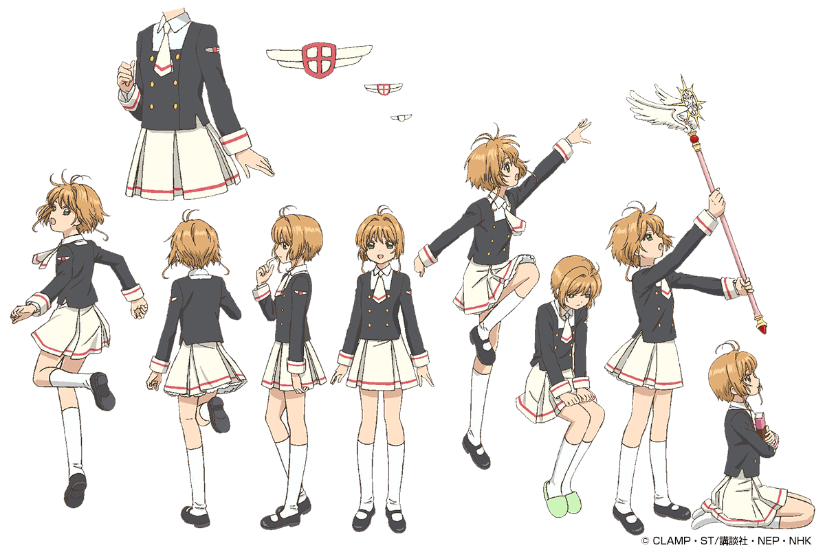 Artwork uniforme sakura kinomoto secundaria tomoeda